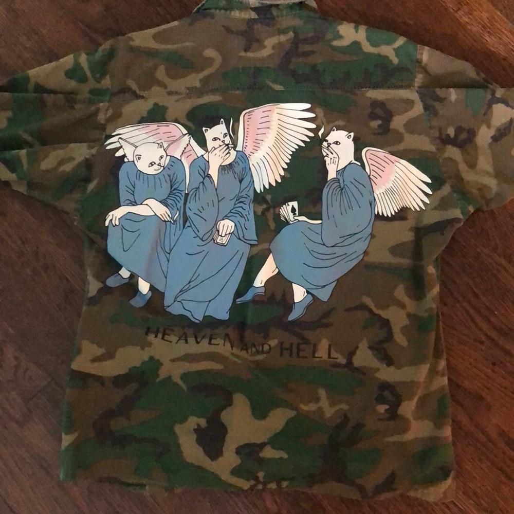 RipNDip cargo short sleeve jacket